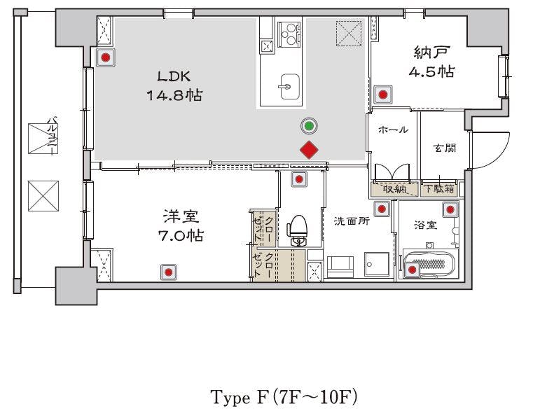 グランドマスト西ヶ原 間取図