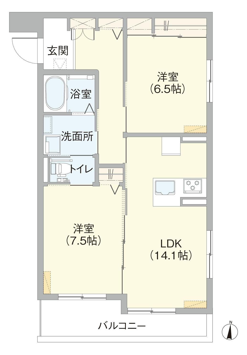 グランドマスト浜田山 間取図