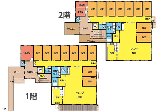 グループホーム優楽家 間取図
