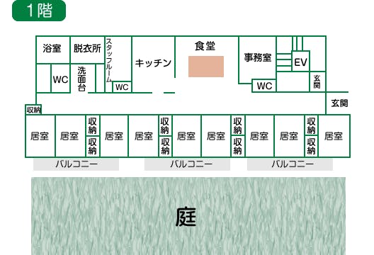 グループホームかおる狭山 間取図