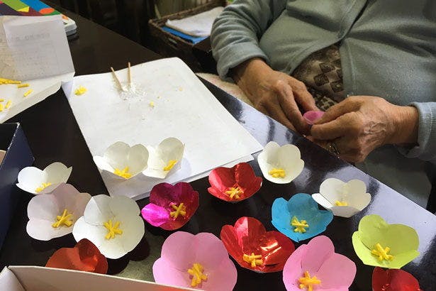 グループホームシャロームきこえ 作品作り