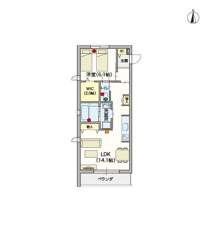 ヘーベルVillage椎名町 間取図
