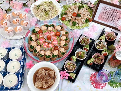 グループホームえくせれんと鴨島 行事食「お花見ランチ」