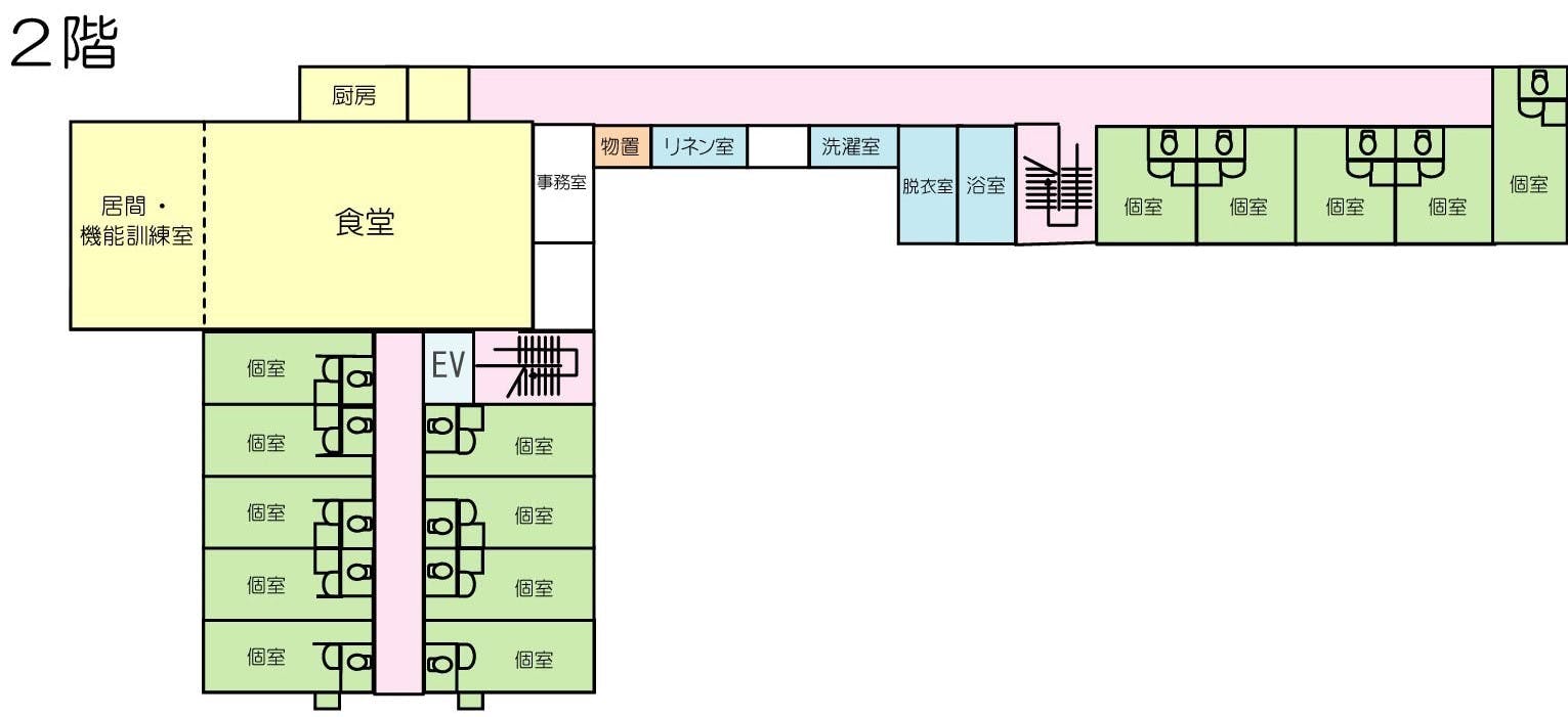プラチナ・シニアホーム旭 間取図