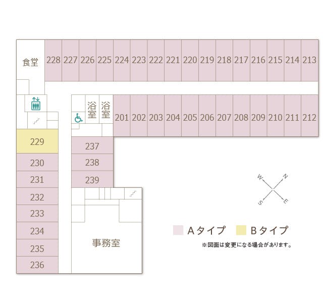ツクイ・サンフォレスト千葉稲毛 間取図