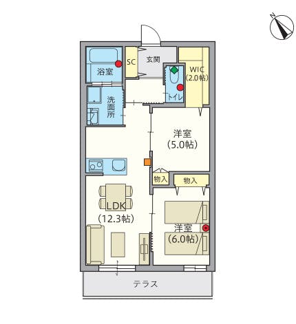 ヘーベルVillage湘南鵠沼 間取図