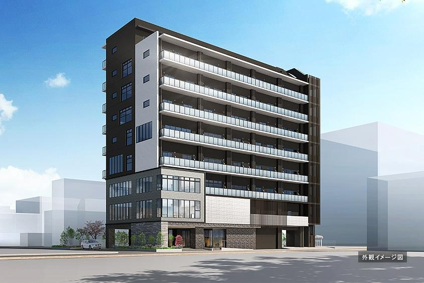 メディカル・リハビリホームグランダ熊本白川桜町 外観（完成予想CG）