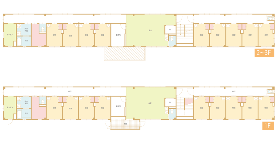 グループホームこころ岐阜 間取図