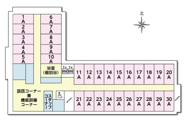 ツクイ・サンシャイン小田原 間取図