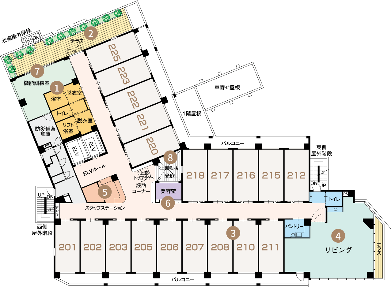 東急ウェリナケア自由が丘 間取図