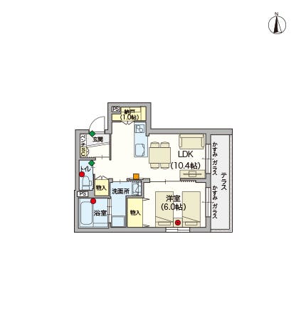 ヘーベルVillage江古田 間取図