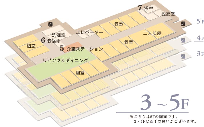 介護付有料老人ホーム オーシャンビュー湘南荒崎 間取図