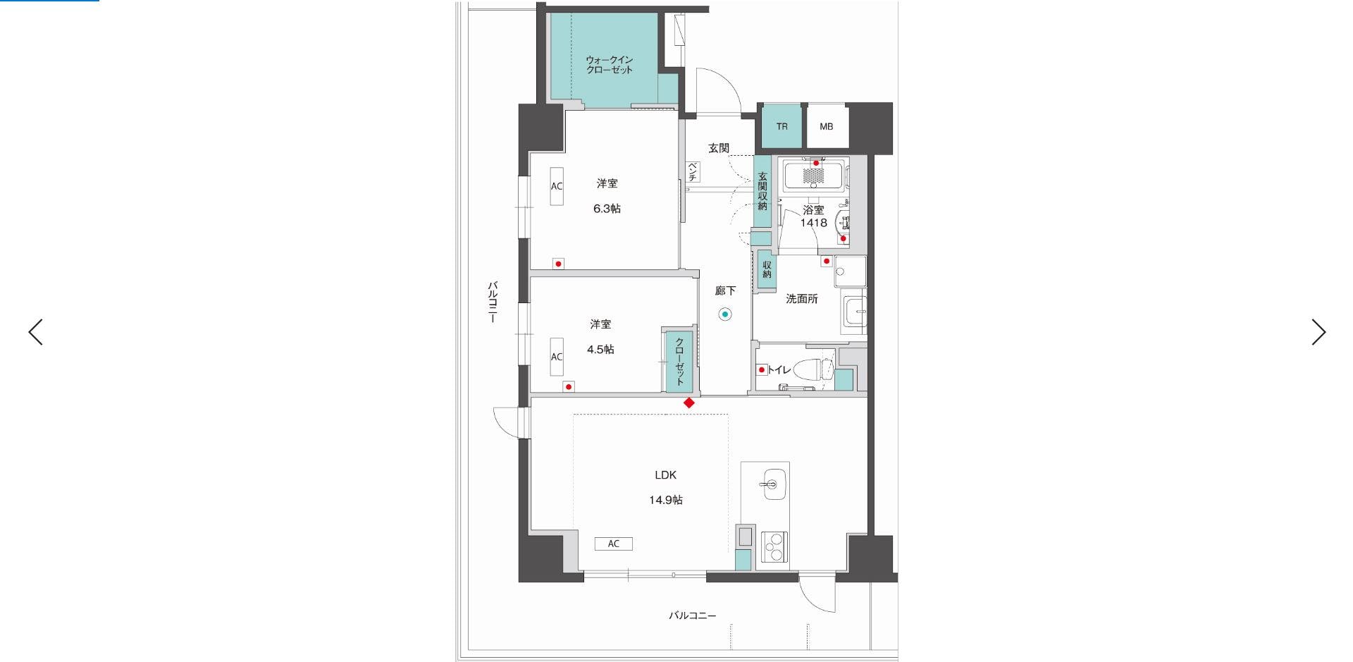 グランドマスト西宮苦楽園 間取図