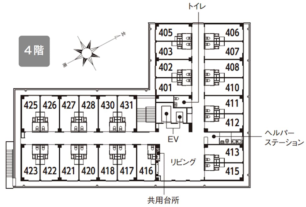 イリーゼさぎぬま・新館 間取図