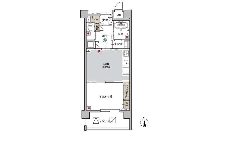 マストライフ古河庭園 間取図