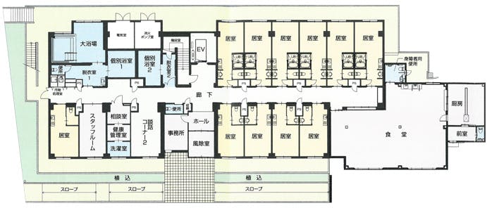 やさしい手広野 間取図