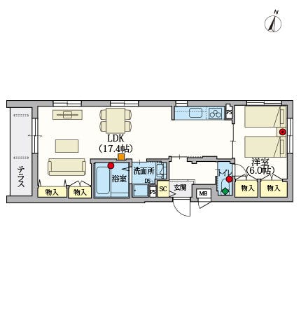 ヘーベルVillage井荻 間取図