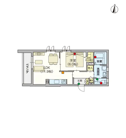 ヘーベルVillage住吉Ⅱ 間取図