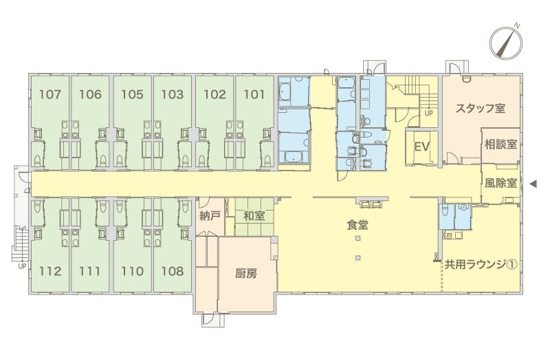 ハイムガーデン仙台泉一番館 間取図