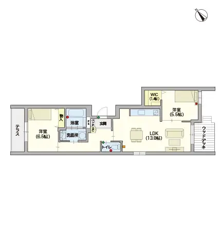 ヘーベルVillageおおたかの森南 間取図