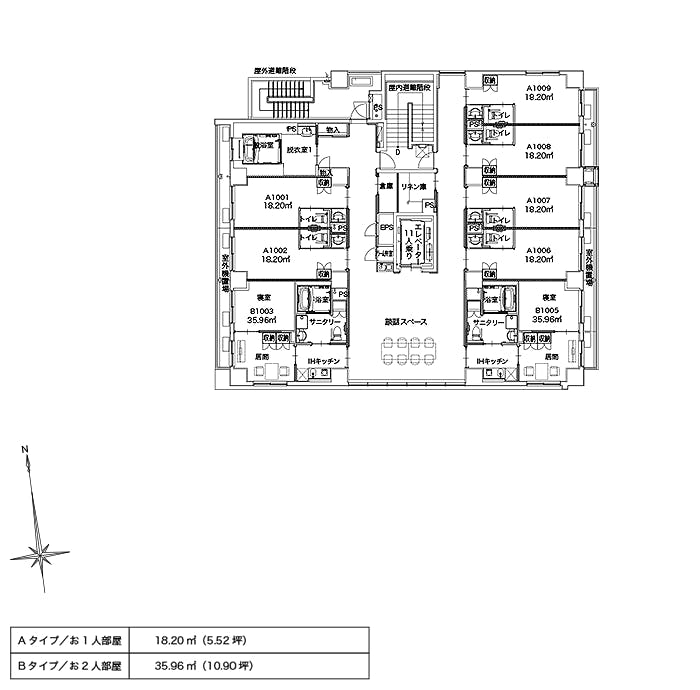 アルファリビング高松紺屋町プレミアム 間取図