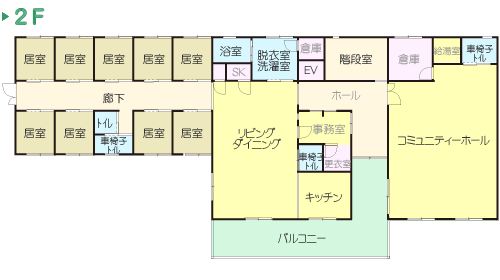 グループホームユートピア 間取図