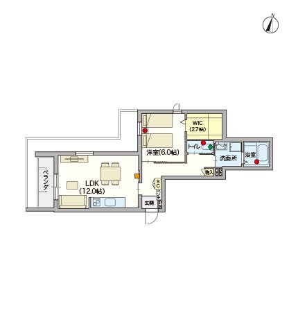 ヘーベルVillage竹ノ塚 間取図