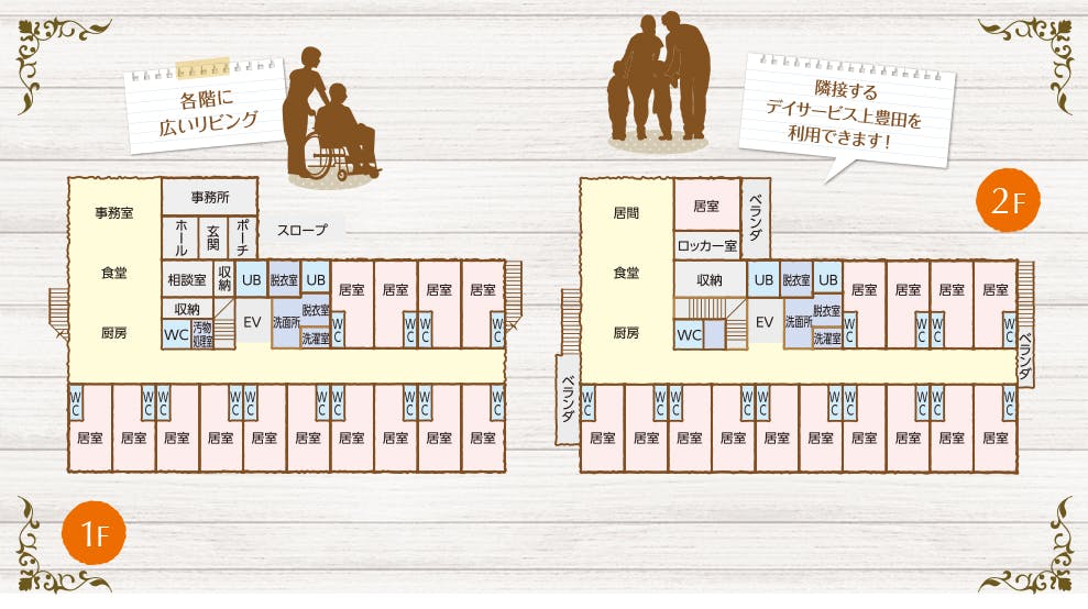 住宅型有料老人ホームサンライズ上豊田 間取図