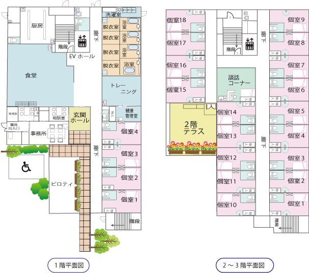 サービス付き高齢者向け住宅春風 間取図
