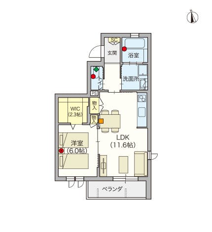 ヘーベルVillage稲田堤 間取図