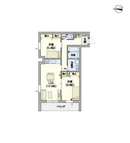 ヘーベルVillage練馬平和台 間取図