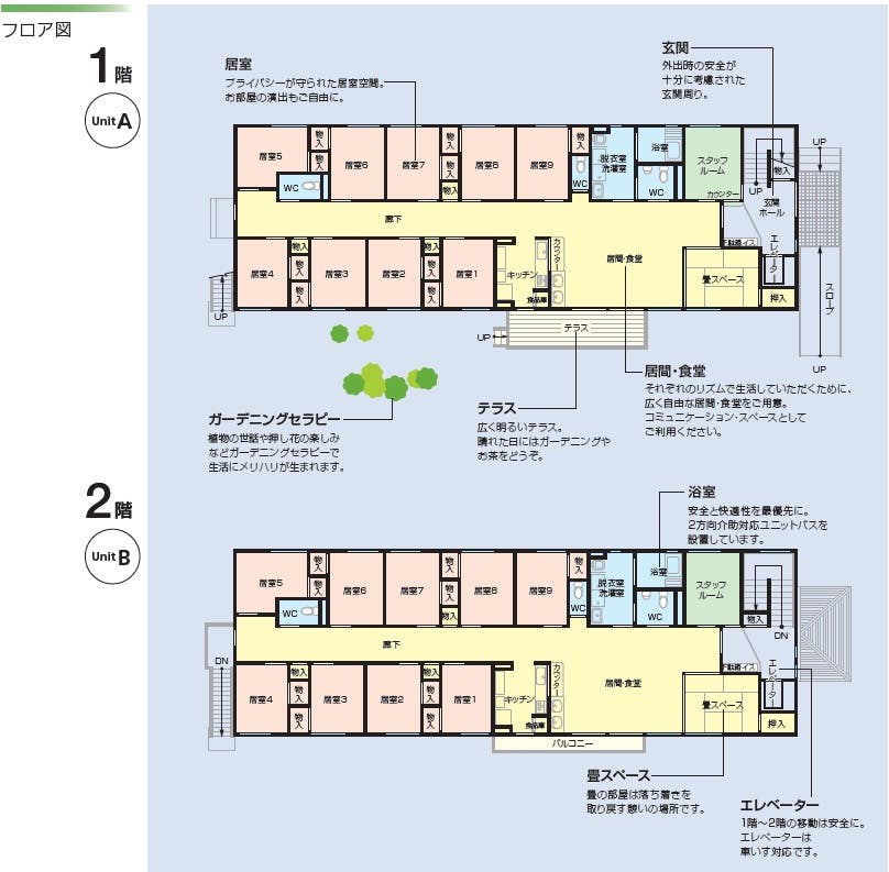 ニチイケアセンターいわき内郷 間取図