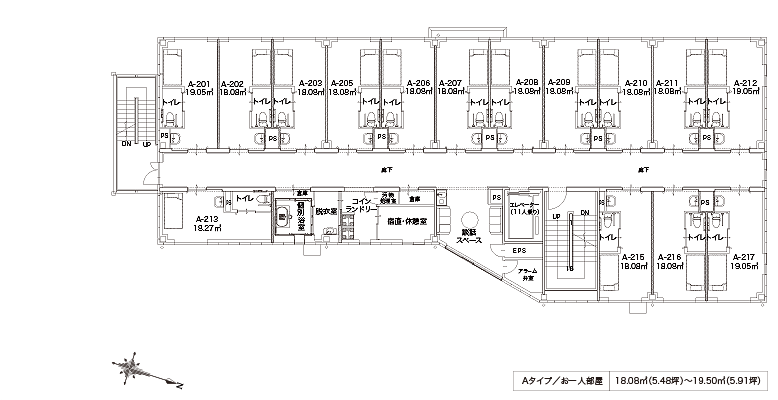 アルファリビング倉敷幸町 間取図
