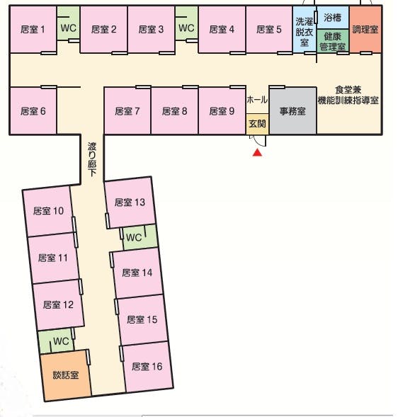 住宅型有料老人ホーム 輝日の家美九里 間取図