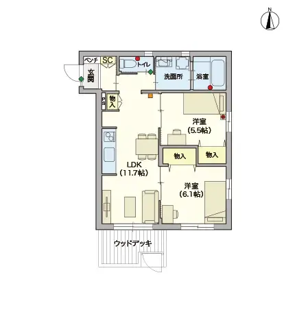 ヘーベルVillage南浦和根岸 間取図