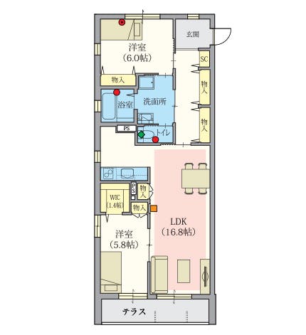 ヘーベルVillage久我山 間取図