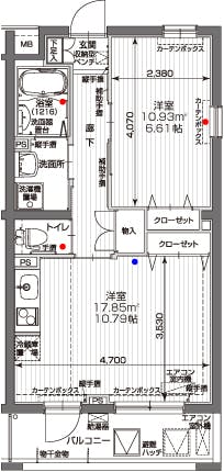 アイリスガーデン松戸稔台 間取図