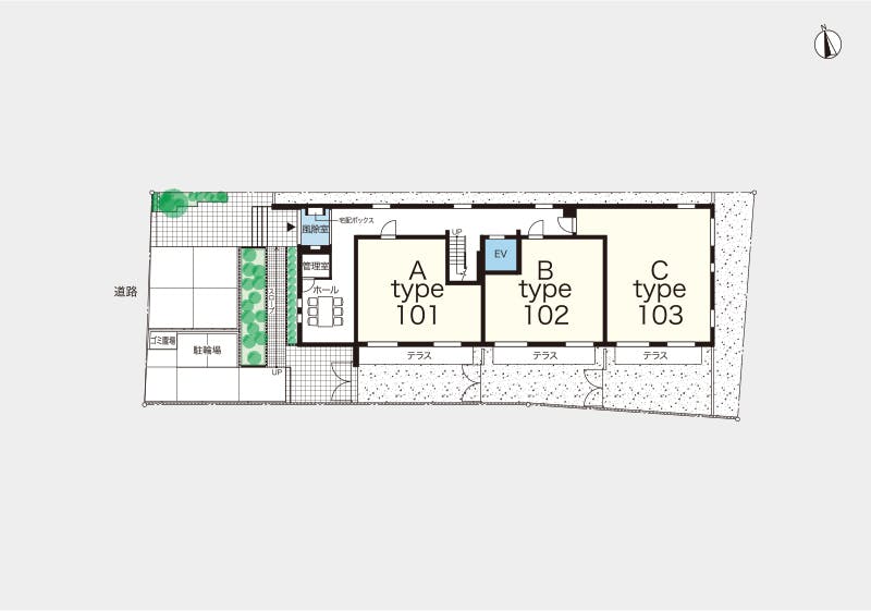 ヘーベルVillage京成八広 間取図