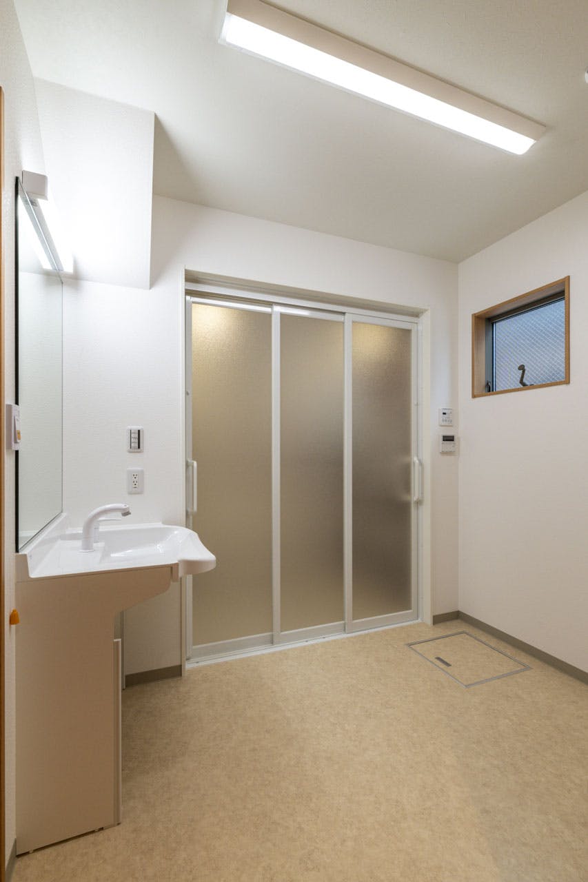 グループホームさくらいふ六軒屋 脱衣所