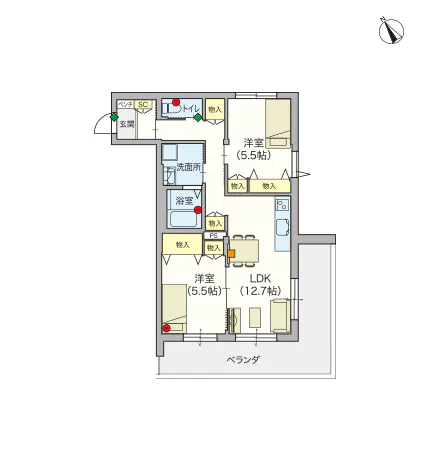 ヘーベルVillage藤沢本町 間取図