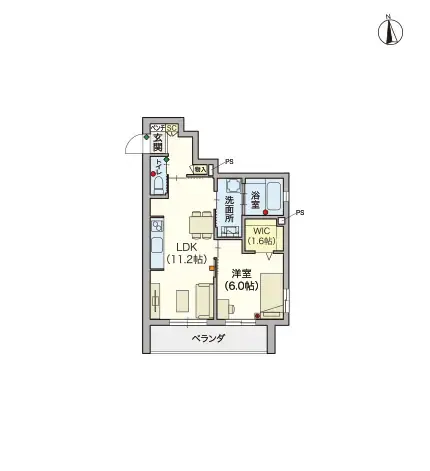 ヘーベルVillage立川昭和記念公園 間取図
