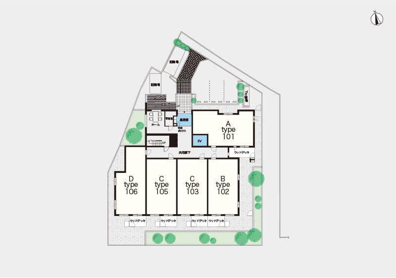 ヘーベルVillage中野島 間取図