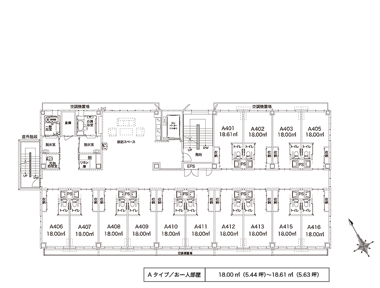 アルファリビング広島観音本町 間取図