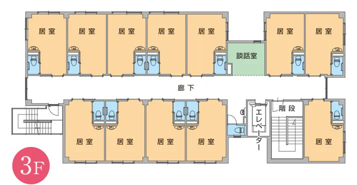 住宅型有料老人ホーム アスター上田 間取図