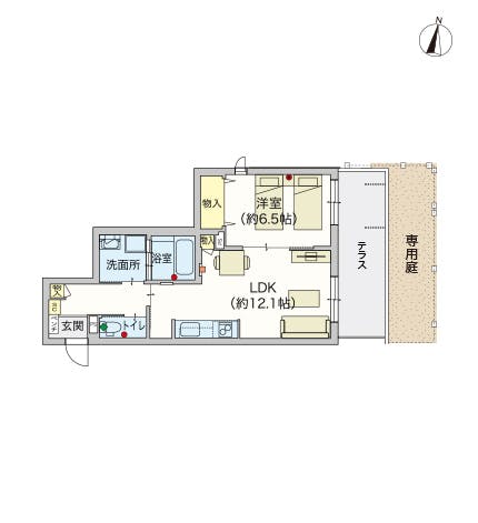 ヘーベルVillage中央林間 間取図