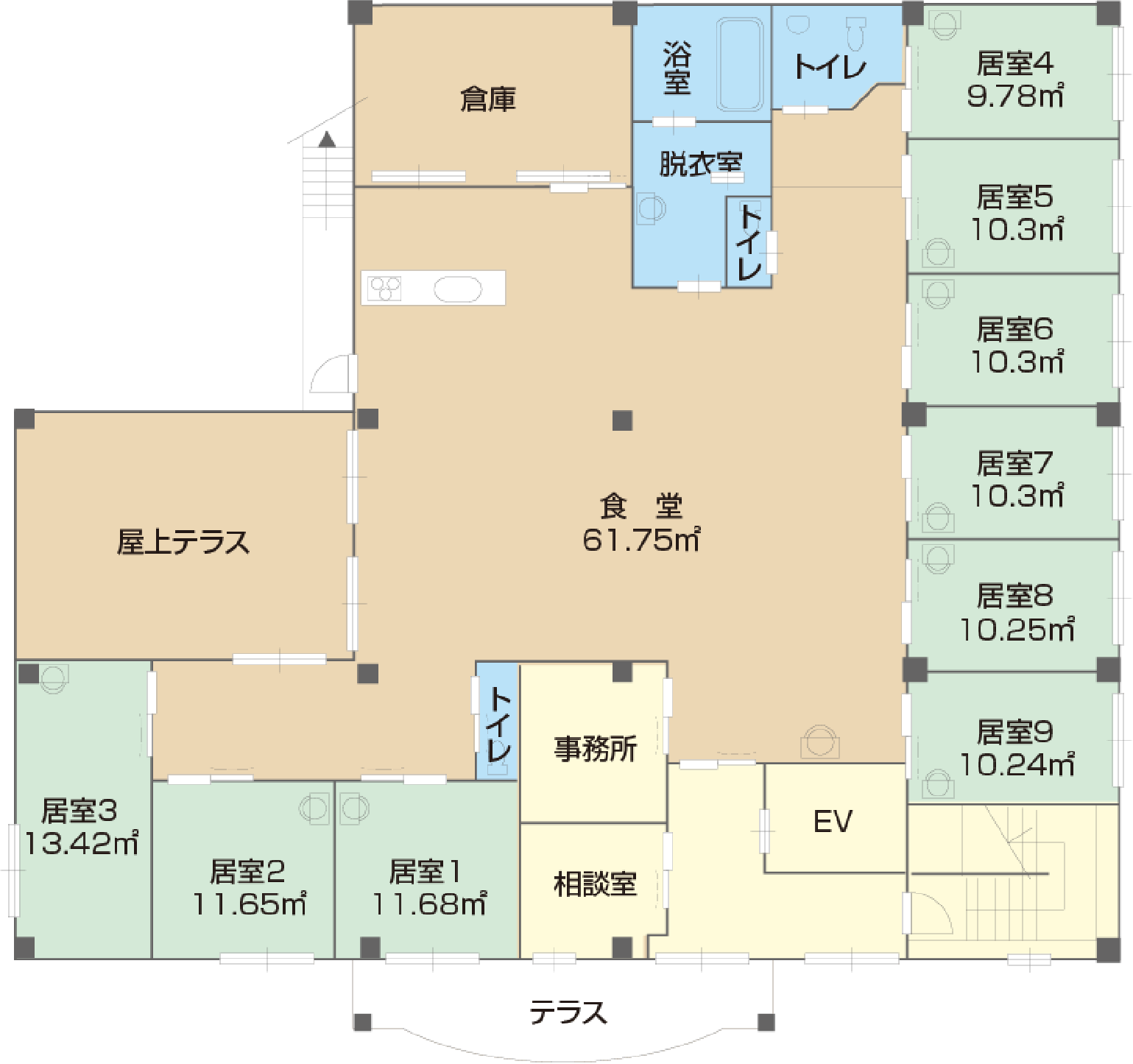 グループホームアムール岸和田 間取図