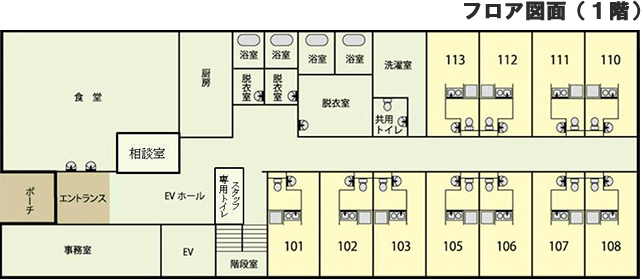 ケア・ブリッジ八尾老原 間取図