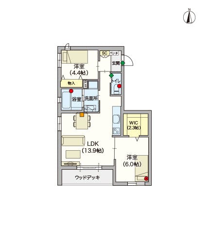 ヘーベルVillage練馬豊玉中 間取図