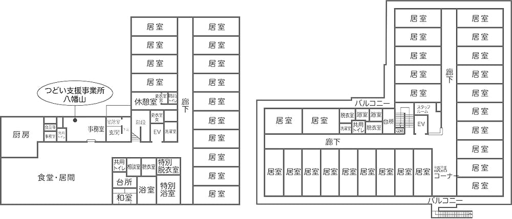 ハーモニーライフ八幡山 間取図