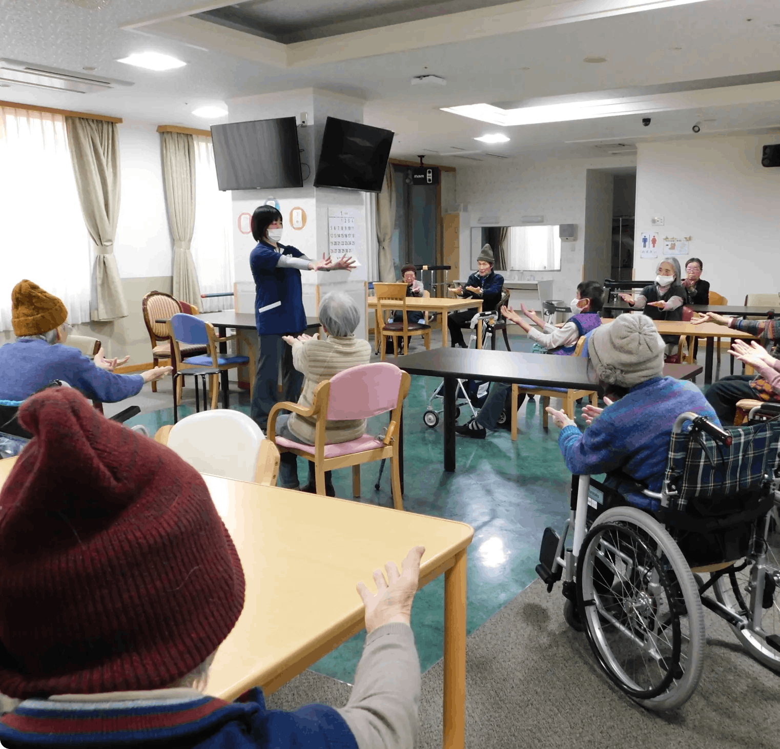 サービス付き高齢者向け住宅緑陽館 レクの様子